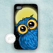 Blue Owl iphone 4S / 4 case Hard plastic covers cell phone cover